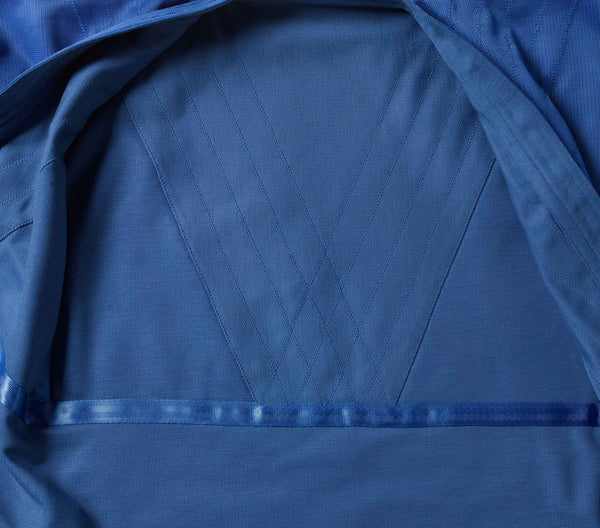 Judo gi jacket blue inside close-up Gimono performance fightwear