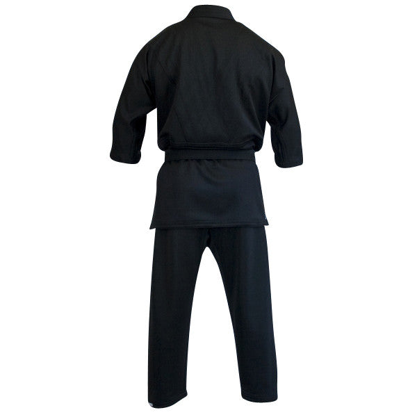 Grappling gi black back view Gimono performance fightwear