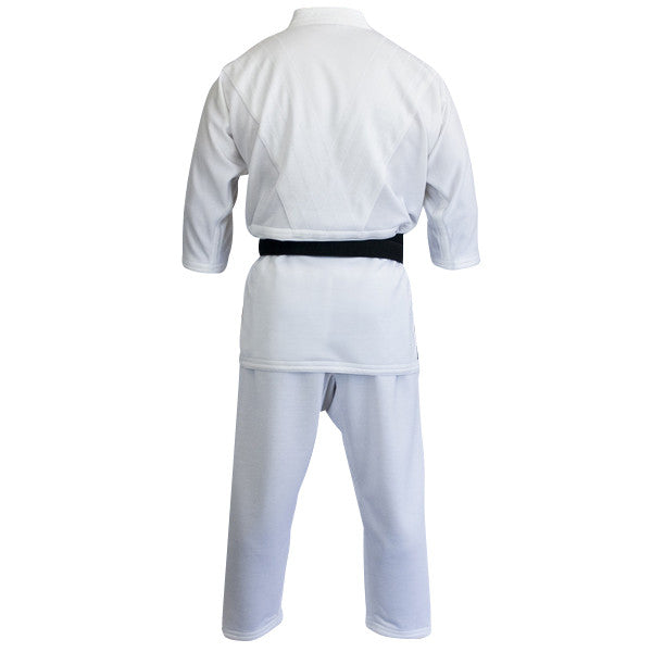 Grappling gi white back view Gimono performance fightwear
